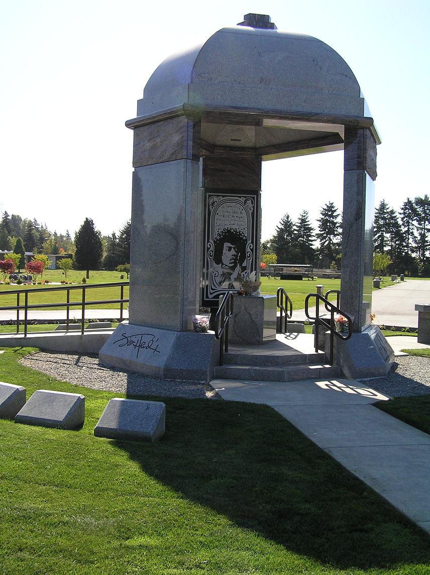 Large memorial monument structure representing historic cemetery infrastructure